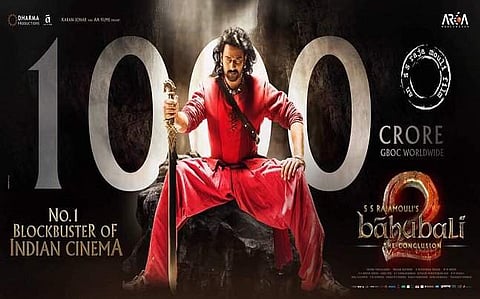 ചരിത്രമായ് ബാഹുബലി; പത്തുനാള്‍ കൊണ്ട് നേടിയത് ആയിരം കോടി