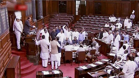 ഹിന്ദു ദൈവങ്ങളെ മദ്യവുമായി ഉപമിച്ചു; രാജ്യസഭയില്‍ സമാജ്‌വാദി പാര്‍ട്ടി എംപിക്കെതിരെ ബിജെപി  പ്രതിഷേധം