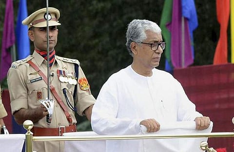 ദൂരദര്‍ശനും ആകാശവാണിയും സംപ്രേഷണം ചെയ്യാന്‍ വിസമ്മതിച്ച, ത്രിപുര മുഖ്യമന്ത്രി മണിക് സര്‍ക്കാരിന്റെ സ്വാതന്ത്ര്യ ദിന പ്രസംഗം