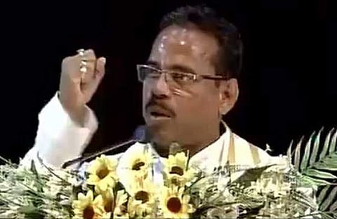 ഭാരത് മാതാ കീ ജയ് വിളിച്ചില്ല; മാധ്യമപ്രവര്‍ത്തകരെ പാകിസ്ഥാന്റെ മക്കളെന്ന് വിളിച്ച് ബിജെപി മന്ത്രി