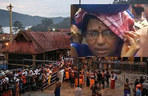 പ്രായത്തില്‍ സംശയം; അന്‍പത്തിരണ്ടുകാരിയായ ഭക്തയ്ക്കു നേരെ പ്രതിഷേധ ശരണംവിളികള്‍; സംഘര്‍ഷം
