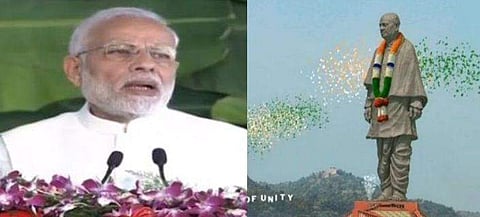 പട്ടേല്‍ പ്രതിമയ്‌ക്കെതിരെയുള്ള പ്രതിഷേധം കുറ്റകരം; രാഷ്ട്രീയം കലര്‍ത്തുന്നത് അത്ഭുതപ്പെടുത്തുന്നുവെന്ന് പ്രധാനമന്ത്രി