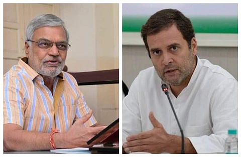 ഹിന്ദുത്വത്തെക്കുറിച്ച് പറയേണ്ടവർ ബ്രാഹ്മണർ; കോൺ​ഗ്രസ് നേതാവിനെ തിരുത്തി മാപ്പ് പറയിച്ച് രാഹുൽ ​ഗാന്ധി