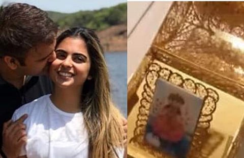 സ്വര്‍ണപ്പെട്ടി, തുറന്നാല്‍ ഗായത്രീ മന്ത്രം; തരംഗമായി ഇഷ അംബാനിയുടെ വിവാഹ ക്ഷണപത്രിക (വിഡിയോ)