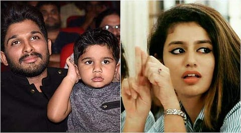 മകനെ വീഴ്ത്തി അല്ലു അര്‍ജുന്റെ കണ്ണിറുക്കല്‍; പ്രിയയെ അനുകരിച്ചുകൊണ്ടുള്ള തെന്നിന്ത്യന്‍ സൂപ്പര്‍സ്റ്റാറിന്റെ വീഡിയോ വൈറല്‍