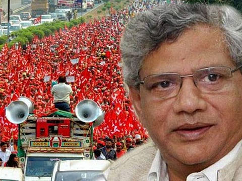 ഈ സമരം ദണ്ഡിയാത്രയെ ഓര്‍മ്മിപ്പിക്കുന്നു; സര്‍ക്കാരുകളെ പിഴുതെറിയാന്‍ കര്‍ഷകര്‍ക്ക് കഴിയുമെന്ന് യെച്ചൂരി