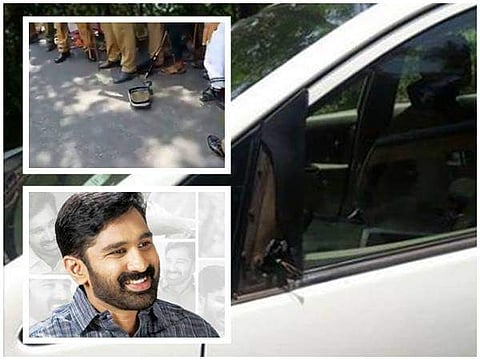 വിടി ബല്‍റാമിന്റെ കാര്‍ കയ്യില്‍ തട്ടിയെന്ന് പൊലീസുകാരന്‍ ; എംഎല്‍എയുടെ ഡ്രൈവര്‍ക്കെതിരെ കേസ്