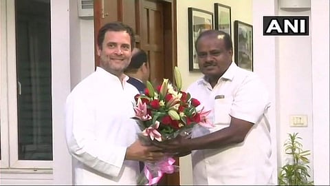 കുമാരസ്വാമി രാഹുലുമായി കൂടിക്കാഴ്ച നടത്തി; മന്ത്രിമാരുടെ കാര്യത്തില്‍ തീരുമാനമായില്ല