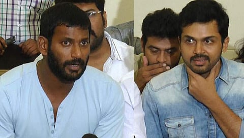 പ്രളയ ദുരിതം: തമിഴ്നടൻ വിശാൽ പത്ത് ലക്ഷം നൽകും; കമല്‍ഹാസന്‍ തുക കൈമാറി; കാർത്തി മുഖ്യമന്ത്രിയെ കണ്ട് തുക കൈമാറും