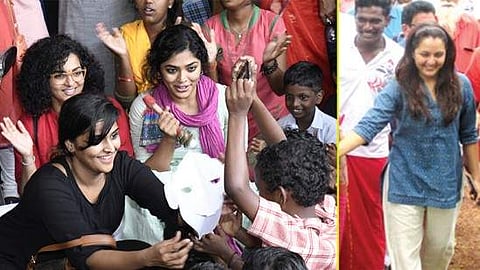 വൈദ്യസഹായവുമായി മഞ്ജു വാര്യര്‍; നാടന്‍പാട്ടുകളും പാവകളിയുമായി പാര്‍വതിയും രമ്യാനമ്പീശനും