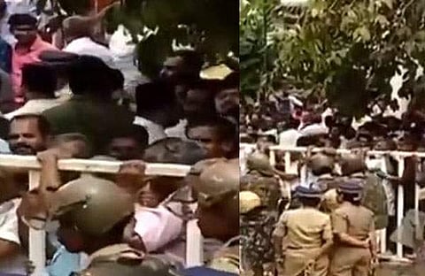 കോതമംഗലം ചെറിയ പള്ളിയില്‍ പ്രവേശിക്കാന്‍ ഓര്‍ത്തഡോക്‌സ് പക്ഷം, തടയാന്‍ യാക്കോബായ വിഭാഗം; സംഘര്‍ഷാവസ്ഥ