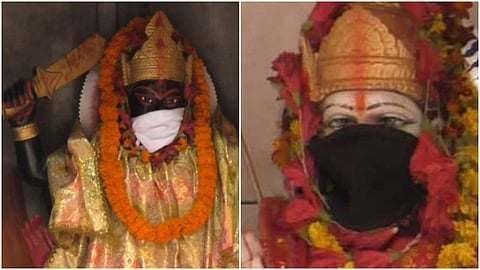മോദിയുടെ മണ്ഡലത്തില്‍ ദൈവത്തിനും രക്ഷയില്ല!; മുഖം മൂടി ധരിപ്പിക്കേണ്ട ഗതികേട്