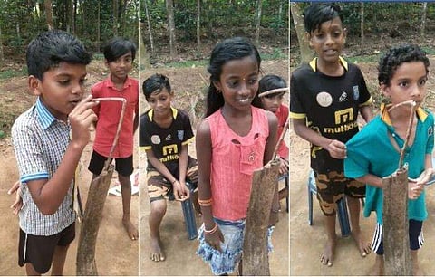 ''എല്ലാവരും പത്ത് രൂപ ഇട്ടാല്‍ നമുക്കൊരു പന്ത് വാങ്ങാം'': ഓല മടല്‍ മൈക്കും ബെഞ്ചുമായൊരു മീറ്റിങ്, വീഡിയോ വൈറല്‍