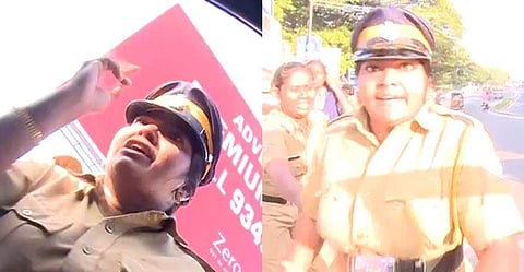 'ഇത് താന്‍ടാ പിണറായി പൊലീസ്'; മാധ്യമപ്രവര്‍ത്തകന്റെ മുഖത്തടിച്ചു; തെറിവിളിയുമായി വനിതാ പൊലീസ്