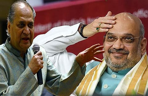 'ഞങ്ങള്‍ ഭയപ്പെടുന്നു...;രാജ്യത്ത് പേടിയുടെ അന്തരീക്ഷം, യുപിഎ കാലത്ത് അതുണ്ടായിരുന്നില്ല: അമിത് ഷായെ വേദിയിലിരുത്തി രാഹുല്‍ ബജാജിന്റെ വിമര്‍ശനം