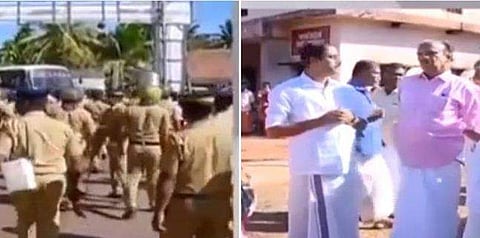 കല്യോട് സംഘര്‍ഷാവസ്ഥ ; സിപിഎം നേതാക്കള്‍ക്ക് നേരെ കോണ്‍ഗ്രസ് പ്രവര്‍ത്തകരുടെ പ്രതിഷേധം ; അറസ്റ്റ്