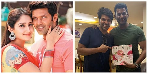 അടുത്തത് നീയാണ് മച്ചാ..: വിശാലിനെ വിവാഹം ക്ഷണിച്ച് ആര്യ, പോസ്റ്റ് വൈറല്‍