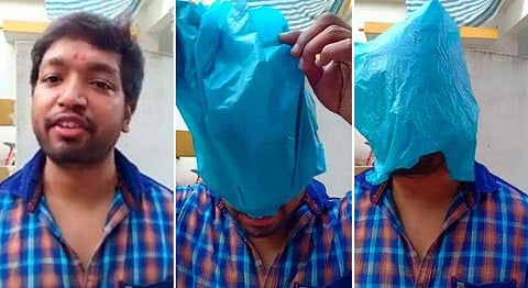 ദേ, ഇതുപോലെ തലയിലൂടെ കവറിട്ട് പാടുന്നതാണ് 'കവര്‍' സോങ്; വൈറലായി യുവാവിന്റെ പാട്ട്; വീഡിയോ