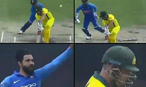 ഡ്രീം ഡെലിവറിയുമായി ജഡേജ; ഫിഞ്ചിന്റെ വിക്കറ്റ് പിഴുത തകര്‍പ്പന്‍ പന്ത്