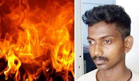 ചായ ചൂടാക്കി നൽകിയില്ല ; അമ്മയെ മണ്ണെണ്ണയൊഴിച്ച് തീകൊളുത്തി ; മകൻ  അറസ്റ്റിൽ