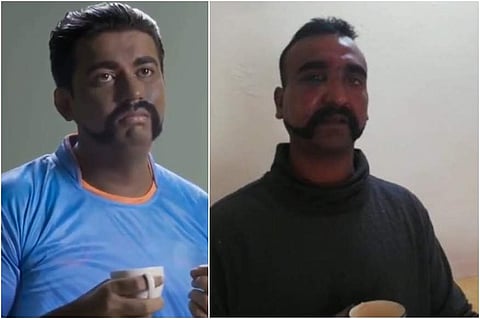 ലോകകപ്പ് : അഭിനന്ദന്‍ വര്‍ത്തമാനെ പരിഹസിച്ച് പാക് ചാനലിന്റെ പരസ്യം ( വീഡിയോ )