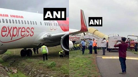 മംഗലാപുരത്ത് എയര്‍ഇന്ത്യ എക്‌സ്പ്രസ് വിമാനം റണ്‍വേയില്‍നിന്ന് തെന്നിമാറി; വന്‍ അപകടം ഒഴിവായി 