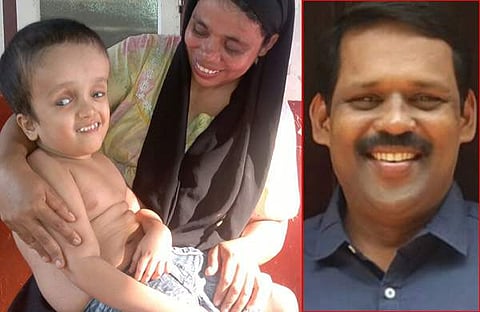 അസുഖ ബാധിതനായ കുട്ടി മാതാവിനൊപ്പം (ഫയല്‍), കലക്ടര്‍ ഡോ. സജിത് ബാബു