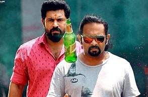 ബിയര്‍ കുപ്പിയെറിഞ്ഞ് അജു വര്‍ഗീസ്, തൊട്ട് പിന്നാലെ നിവിന്‍ പോളിയും