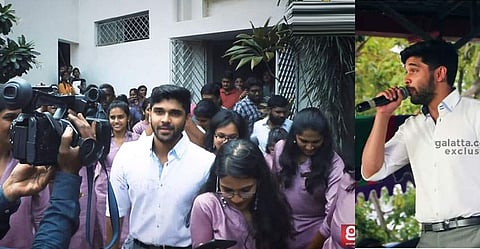 ബോഡിഗാര്‍ഡായി പിങ്ക് ഉടുപ്പിട്ട സുന്ദരിമാര്‍: മകന് അച്ഛനേക്കാളേറെ ആരാധകരോ!!, വീഡിയോ  