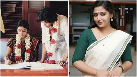 'സിനിമ സെറ്റിലെല്ലാം വിഷ്ണുവേട്ടന്‍ വരും'; ഒന്നായിട്ട് നാലുവര്‍ഷം; വിവാഹ ഫോട്ടോയുമായി അനു സിതാര