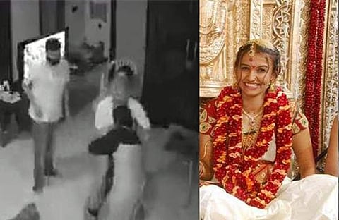 സ്ത്രീധനത്തിന് വേണ്ടി മരുമകളെ ക്രൂരമായി മര്‍ദിച്ച് മുന്‍ ജഡ്ജിയും കുടുംബവും; വീഡിയോ പുറത്ത്