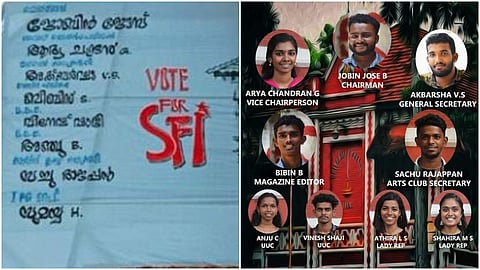 കോട്ടകാത്ത് കാത്ത് എസ്എഫ്ഐ; യൂണിവേഴ്‌സിറ്റി കോളജില്‍ ഉജ്ജ്വല വിജയം
