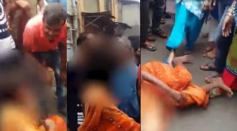 മാനസികാസ്വാസ്ഥ്യമുള്ള സ്ത്രീയെ ആള്‍ക്കൂട്ടം ക്രൂരമായി മര്‍ദ്ദിച്ചു; ന്യായീകരിച്ച് പൊലീസ്