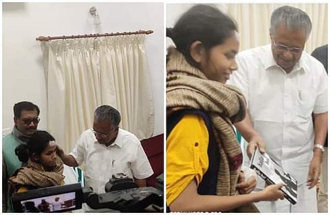 ഐഷിക്ക് മുഖ്യമന്ത്രിയുടെ സ്‌നേഹ സമ്മാനം: 'ഹല്ലാബോല്‍'; കേരള ഹൗസില്‍ കൂടിക്കാഴ്ച