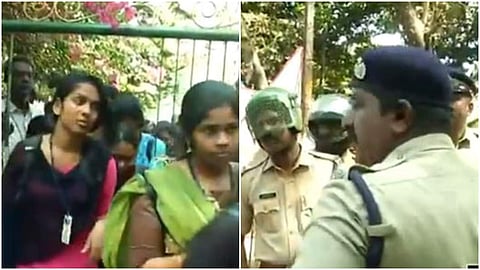 എസ്എഫ്‌ഐക്കെതിരെ വിദ്യാര്‍ഥികള്‍; സിഎംഎസ് കോളജില്‍ സംഘര്‍ഷം; പൊലീസ് ലാത്തിവീശി