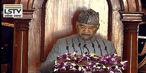പൗരത്വ നിയമ ഭേദഗതിയിലൂടെ യാഥാര്‍ഥ്യമായത് ഗാന്ധിജിയുടെ സ്വപ്നം: നയപ്രഖ്യാപന പ്രസംഗത്തില്‍ രാഷ്ട്രപതി 