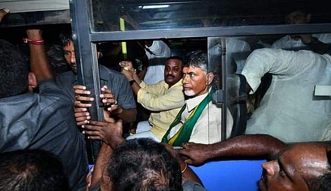 ചന്ദ്രബാബു നായിഡു അറസ്റ്റിൽ; പ്രതിഷേധം ശക്തം
