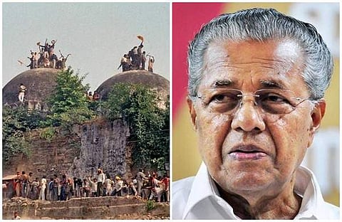 ഇന്ത്യന്‍ മത നിരപേക്ഷതയെ കൊലപ്പെടുത്താന്‍ ശ്രമിച്ചതിനുള്ള ശിക്ഷ സംഘപരിവാര്‍ അര്‍ഹിക്കുന്നു; ഒത്താശ ചെയ്തത് കോണ്‍ഗ്രസ്: മുഖ്യമന്ത്രി