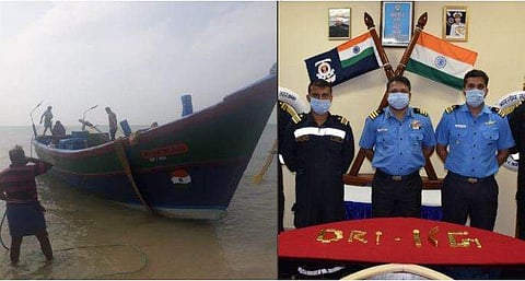 പിടികൂടിയ ബോട്ടും സ്വര്‍ണവും/ എഎന്‍ഐ
