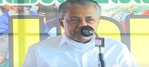 എല്‍ഡിഎഫിന്റെ കര്‍ഷക പ്രക്ഷോഭ ഐക്യദാര്‍ഢ്യ പരിപാടിയില്‍ മുഖ്യമന്ത്രി സംസാരിക്കുന്നു