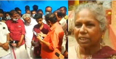 കടകംപള്ളി സുരേന്ദ്രന്‍ മരിച്ച ദമ്പതികളുടെ മക്കളെ കാണുന്നു, വസന്ത / ടെലിവിഷന്‍ ചിത്രം