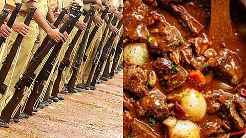കേരള പൊലീസിന്റെ ഭക്ഷണമെനുവില്‍ നിന്ന് ബീഫ് 'ഔട്ട്'; വിവാദം