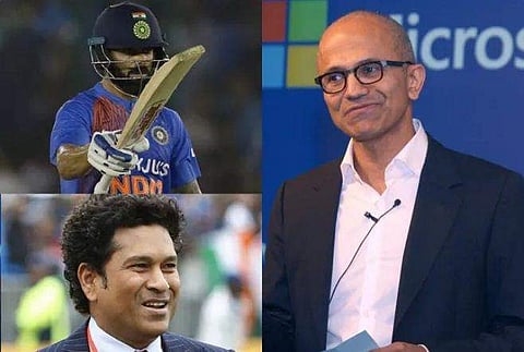 കോഹ്‌ലിയോ സച്ചിനോ? ആരാണ് മികച്ചത്? മതത്തോട് താരതമ്യപ്പെടുത്തി മൈക്രോസോഫ്റ്റ് സിഇഒ