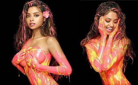 നഗ്നയായി നിറങ്ങളില്‍ മുങ്ങി കമ്മട്ടിപ്പാടം നായിക; ഫോട്ടോഷൂട്ട് ചിത്രങ്ങള്‍