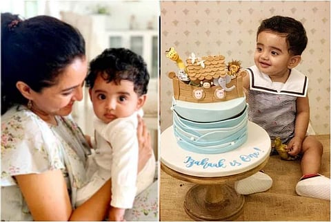 കുഞ്ഞ് ഇസൂനെ കൊഞ്ചിച്ച് മഞ്ജു വാര്യർ, വൈറലായി ചിത്രങ്ങൾ 