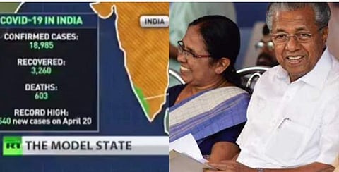 'ദ മോഡല്‍ സ്‌റ്റേറ്റ്' ; കേരളത്തിന്റെ കോവിഡ് പ്രതിരോധ പ്രവര്‍ത്തനങ്ങളെ പ്രകീര്‍ത്തിച്ച് റഷ്യന്‍ ചാനല്‍