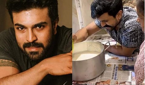 വെണ്ണ കടഞ്ഞെടുക്കാന്‍ പഠിച്ച് രാം ചരണ്‍, അമ്മൂമ്മയ്ക്കും അമ്മയ്ക്കും ഒപ്പം ഒരു ക്യൂട്ട് വിഡിയോ 