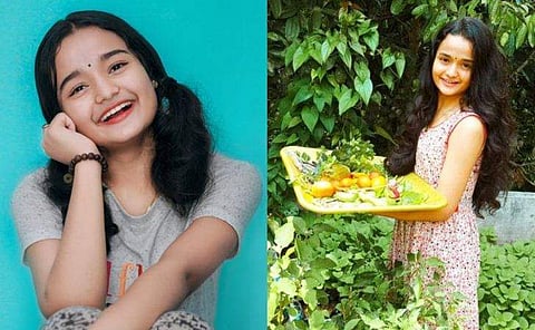 സ്വന്തം അടുക്കളത്തോട്ടത്തിൽ നിന്ന് വിളവെടുത്ത് കുട്ടിത്താരം; കയ്യടിച്ച് ആരാധകർ