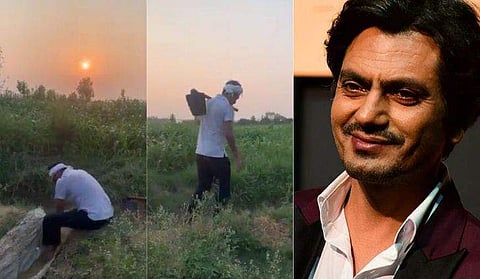 'ഇന്നത്തെ പണി കഴിഞ്ഞു'; വയലില്‍ കൃഷിപ്പണി ചെയ്ത് നവാസുദ്ദീന്‍ സിദ്ധീഖി; വിഡിയോ