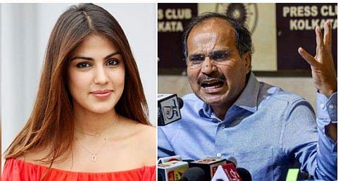 റിയ ചക്രബര്‍ത്തി 'ബംഗാളി ബ്രാഹ്മിന്‍ വനിത', അറസ്റ്റ് 'അസംബന്ധ'മെന്ന് കോണ്‍ഗ്രസ് നേതാവ്, വിവാദം